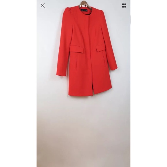 coral jacket zara